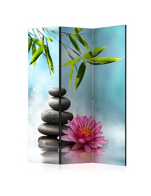 Paravento  Water Lily and Zen Stones [Room Dividers]