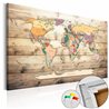 Quadri di sughero - The World at Your Fingertips [Cork Map]