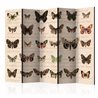 Paravento - Retro Style: Butterflies II [Room Dividers]