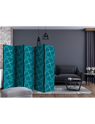 Paravento - Geometric Turquoise II [Room Dividers]