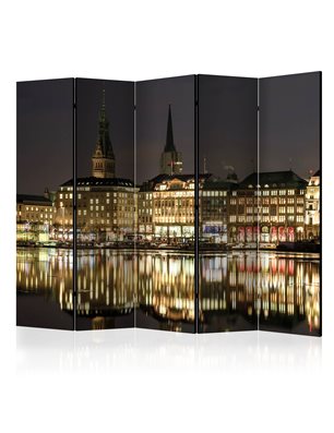 Paravento - Night in Hamburg II [Room Dividers]