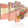 Quadro - Romantic gondolas - 5 pieces