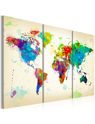 Quadro - All colors of the World - triptych