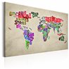 Quadro - World Map: World Tour (EN)