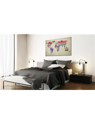 Quadro - World Map: World Tour (EN)