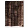 Paravento - Dark Brown Boards [Room Dividers]