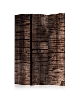 Paravento - Dark Brown Boards [Room Dividers]