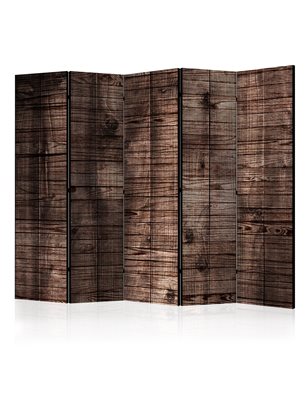 Paravento - Dark Brown Boards II [Room Dividers]