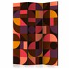 Paravento - Geometric Mosaic (Red) [Room Dividers]