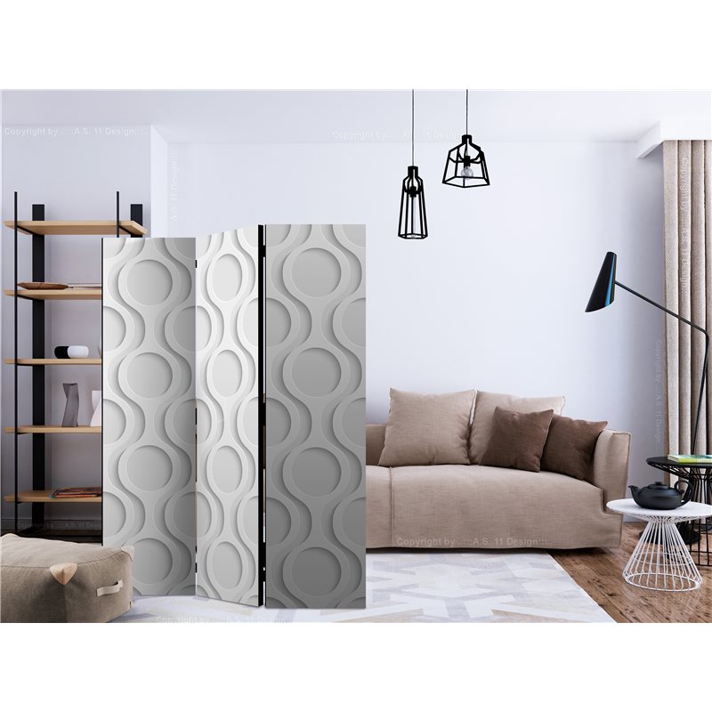 Paravento - Room Divider - White Waves Ii - 225x172