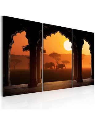 Quadro Africa tranquilla trittico