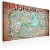 Quadro - Map of Hamburg
