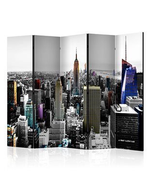 Paravento - Iridescent skyscrapers  II [Room Dividers]