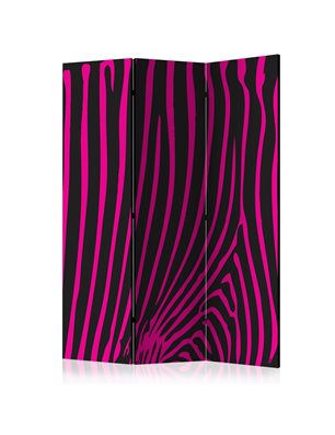 Paravento - Zebra pattern (violet) [Room Dividers]