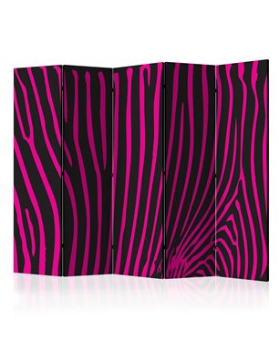 Paravento - Zebra pattern (violet) II [Room Dividers]