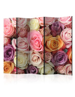 Paravento - Pastel roses II [Room Dividers]