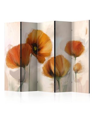 Paravento - poppies - vintage II [Room Dividers]