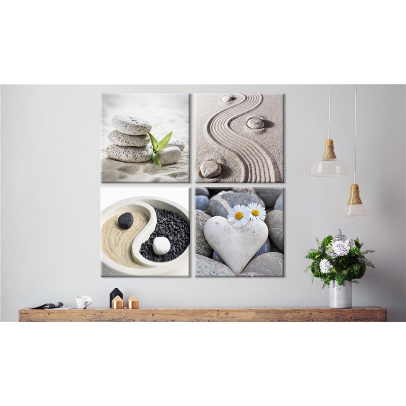 Quadro Buddha con Yin e Yang