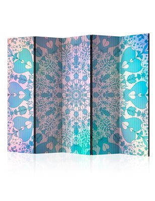 Paravento - Girly Mandala (Blue) II [Room Dividers]