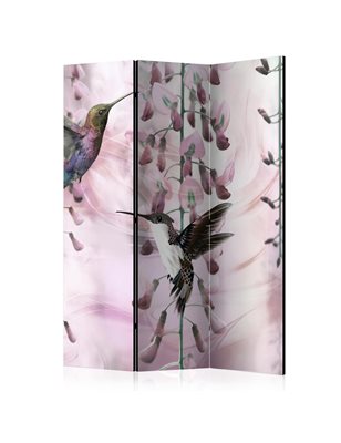 Paravento - Flying Hummingbirds (Pink) [Room Dividers]