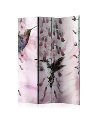 Paravento - Flying Hummingbirds (Pink) [Room Dividers]