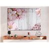 Quadro - Flowers on Boards (1 Part) Wide