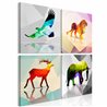 Quadro - Colourful Animals (4 Parts)
