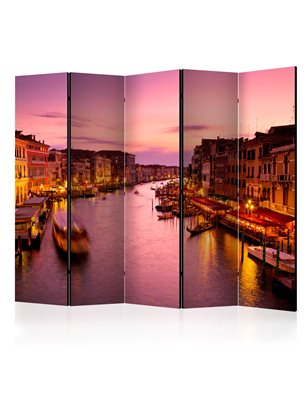 Paravento - City of lovers, Venice by night II [Room Dividers]