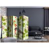 Paravento - Bird and lilies vintage pattern II [Room Dividers]