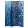 Paravento - Water drops on blue glass [Room Dividers]