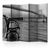 Paravento - A Foggy Day on the Brooklyn Bridge II [Room Dividers]