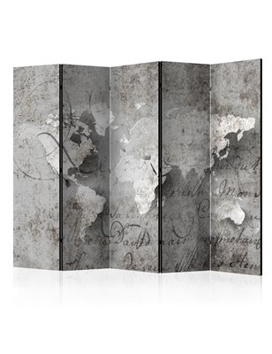 Paravento  Map and letter II [Room Dividers]