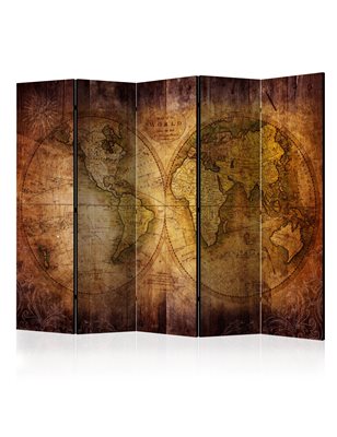 Paravento  World on old map II [Room Dividers]