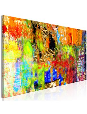 Quadro - Colourful Abstraction (1 Part) Narrow