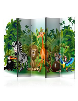 Paravento - Jungle Animals II [Room Dividers]