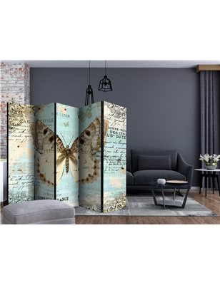 Paravento - Postcard with butterfly II [Room Dividers]