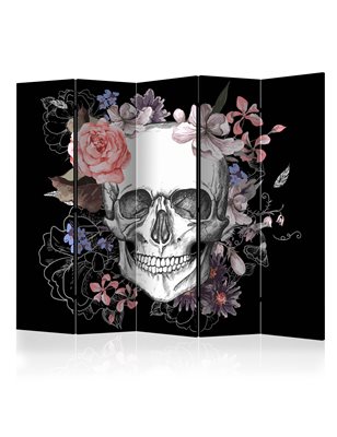 Paravento - Skull and Flowers II [Room Dividers]