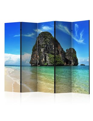 Paravento - Exotic landscape in Thailand, Railay beach II [Room Dividers]