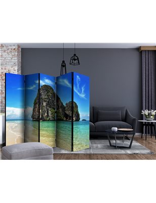 Paravento - Exotic landscape in Thailand, Railay beach II [Room Dividers]