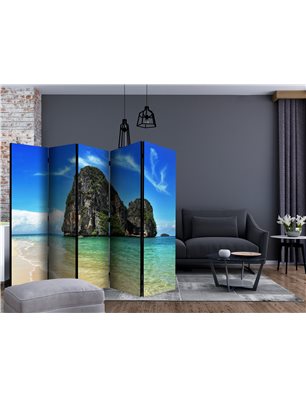 Paravento - Exotic landscape in Thailand, Railay beach II [Room Dividers]