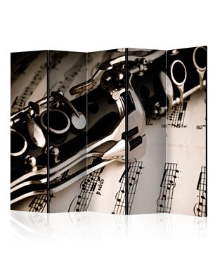 Paravento - Clarinet and music notes II [Room Dividers]