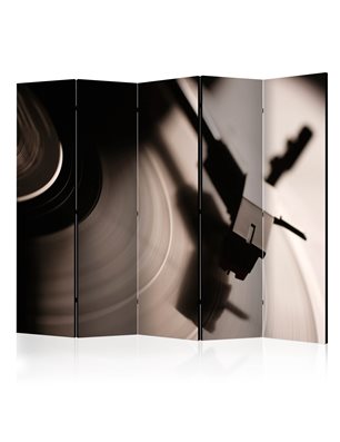 Paravento - Gramophone and vinyl record II [Room Dividers]