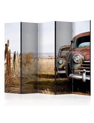 Paravento - Two old, American cars II [Room Dividers]
