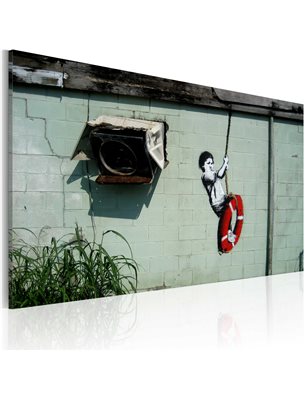 Quadro - Bambino in altalena (Banksy)