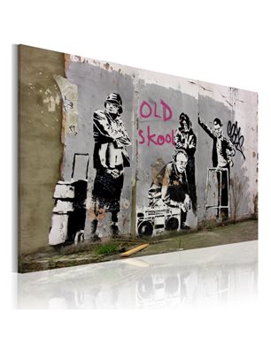 Quadro - Old school (Banksy)