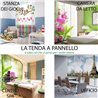 Set di 6 Tende a Pannello Regina delle Orchidee