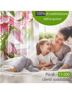 Set di 6 Tende a Pannello Orchidea Color Pistacchio