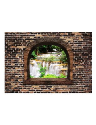 Fotomurale adesivo - Stony Window: Waterfalls