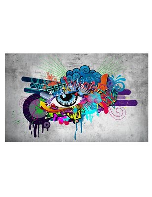 Fotomurale adesivo - Graffiti eye