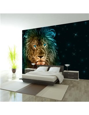 Fotomurale adesivo - Abstract lion...